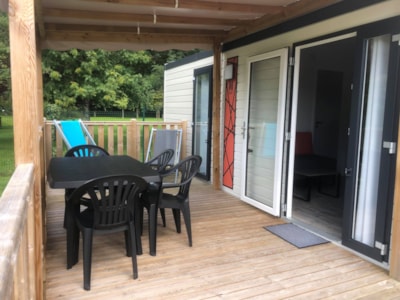 Mobile home Nirvana Duo, 33m². 2 shower rooms/semi-covered terrace - air conditioning optional — 2