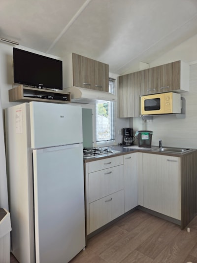 Bermuda mobile home 31m² + semi-covered terrace - air conditioning optional