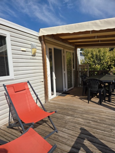 Bermuda mobile home 31m² + semi-covered terrace - air conditioning optional