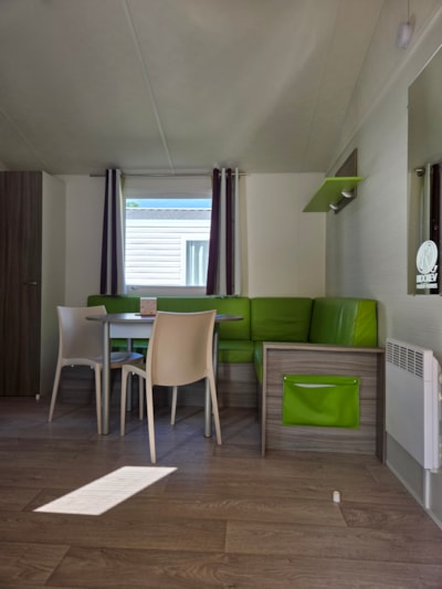 Mobile home Ibiza 27,5m² + semi-covered terrace - air conditioning optional