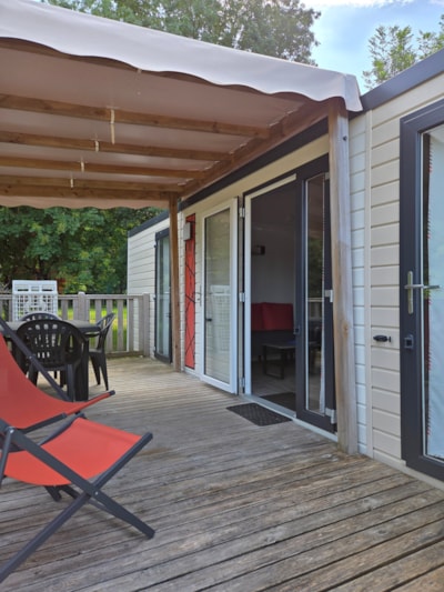 Mobile home Nirvana Duo, 33m². 2 shower rooms/semi-covered terrace - air conditioning optional