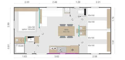 Lodge Cèdre 3 bedrooms