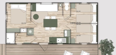 Lodge Saule - 3 rooms - 2025, bookable from Sunday to Sunday in summer