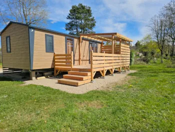 Location - Lodge Chataignier - Vue Sur La Campagne - Nouveauté 2026 - Camping Vert Auxois