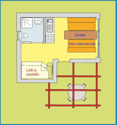 Bungalow one room — 8