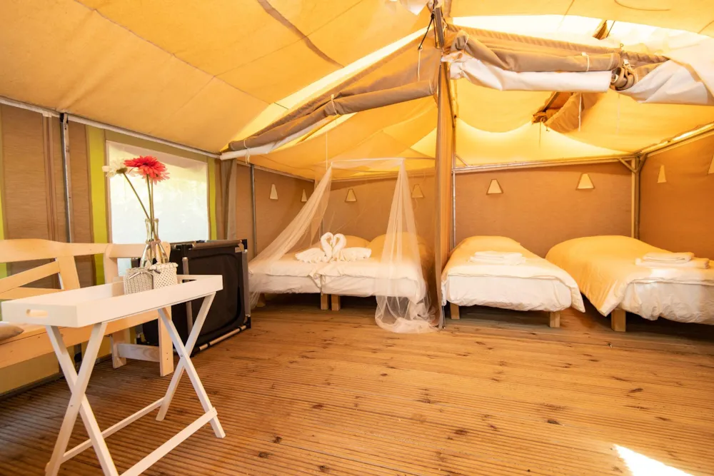 Mietunterkunft - Canvas Lodge 32 M² - Camping Blucamp