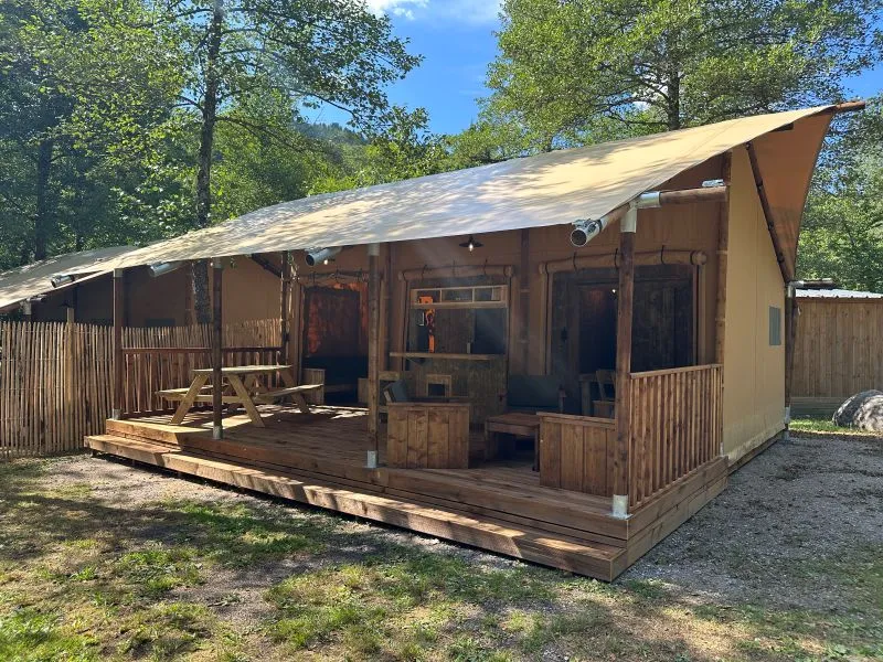 Location - Tente Lodge  (Sans Animaux) - Camping Le Schlossberg