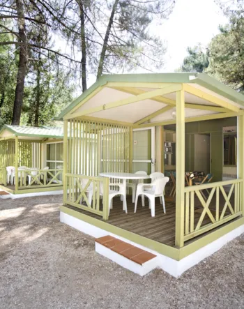 Mietunterkunft - Bungalow Mórea - Camping Río Mundo