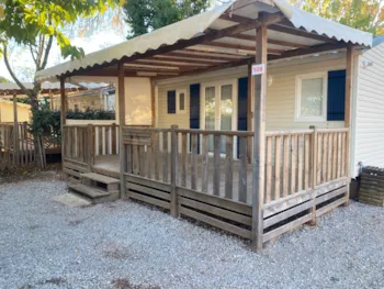 Mietunterkunft - Mobilheim Confort Plus - 26M² - 1 Zimmer - Klimaanlage + Tv - Camping Les Rivières