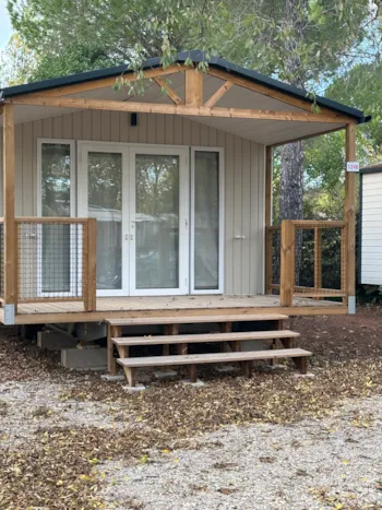 Mietunterkunft - Mobilheim Confort Plus - 26 M² - 2 Schlafzimmer - Klimaanlage + Tv - Camping Les Rivières