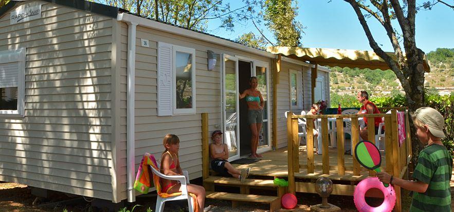 Mietunterkunft - Mobilheim Family - Klimaanlage - Camping Bel Air