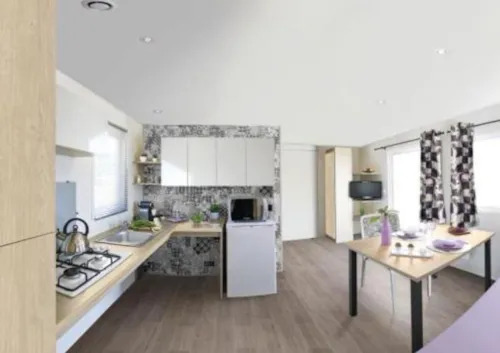 Accommodation - Mobil Home Pmr (Adapted For People With Reduced Mobility) -Samedi - image n°2 - Camping Bel Air