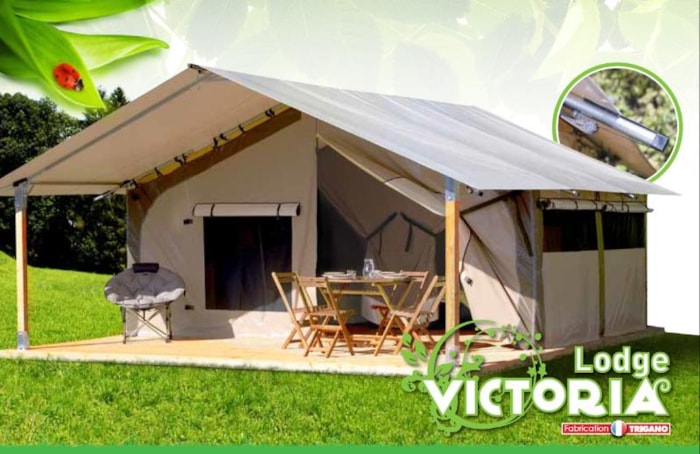 Tente Eco 30M² 2 Chambres (Sans Sanitaires Privatifs) + Terrasse Couverte