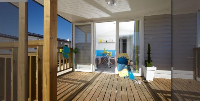 Mobil-Home Confort 26M² 2 Chambres (Année 2012) + Terrasse Couverte 7M² + Tv