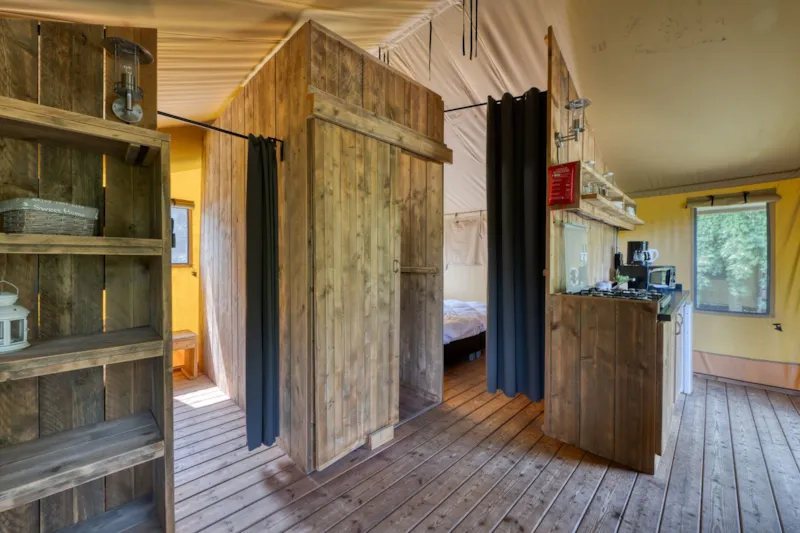 Tente Lodge Confort (2 Chambres) + Terrasse Couverte