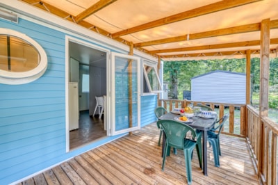 Mobil-home Confort20m² 1 bedroom + covered terrace 10m² + TV — 4