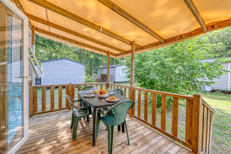 Mobil-Home Confort 20M² 1 Chambre + Terrasse Couverte 10M² + Tv