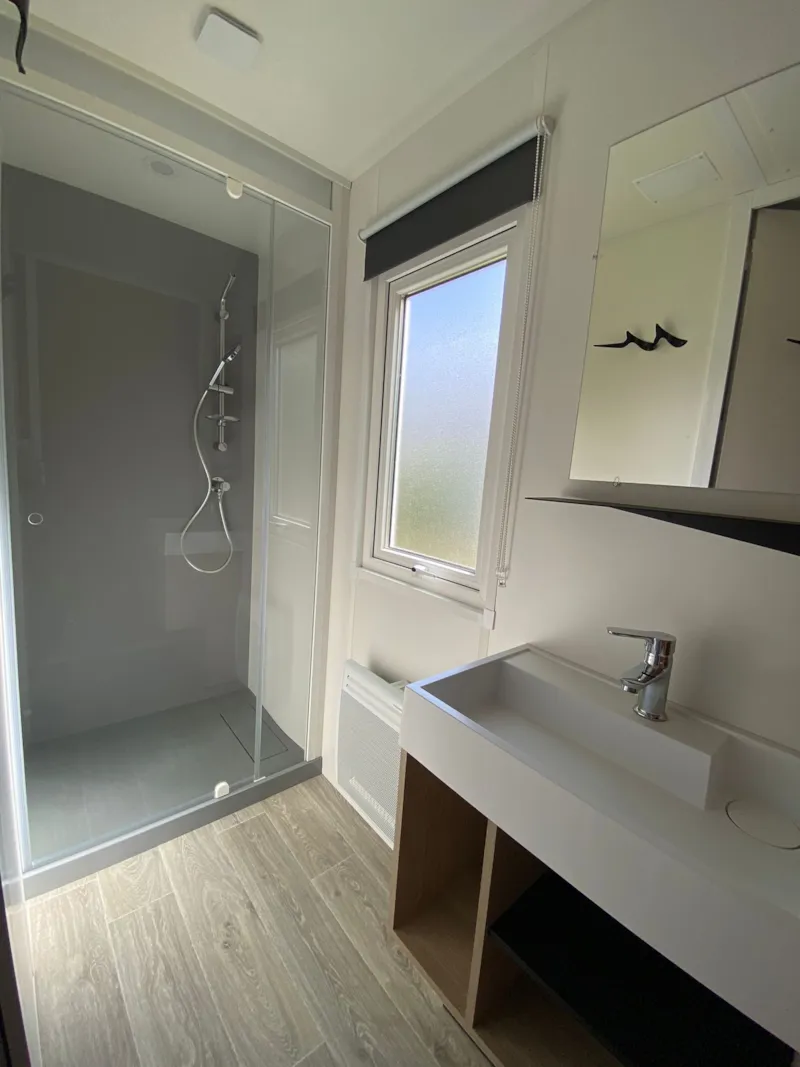Mobil-Home Premium+ 36M² 2 Chambres + Terrasse Couverte 18M² + Tv+Clim+Lv