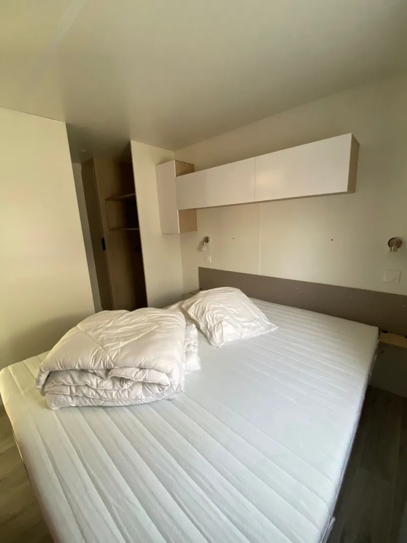 Mobil-Home Premium+ 36M² 2 Chambres + Terrasse Couverte 18M² + Tv+Clim+Lv