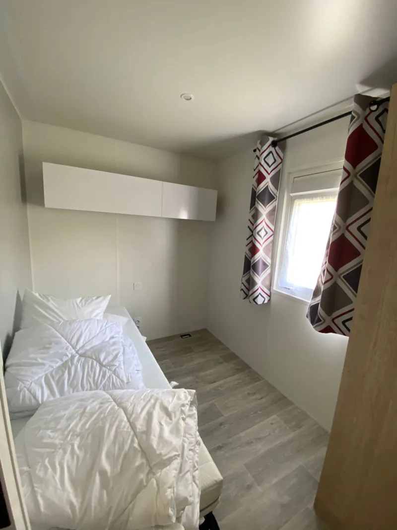 Mobil-Home Premium+ 36M² 2 Chambres + Terrasse Couverte 18M² + Tv+Clim+Lv