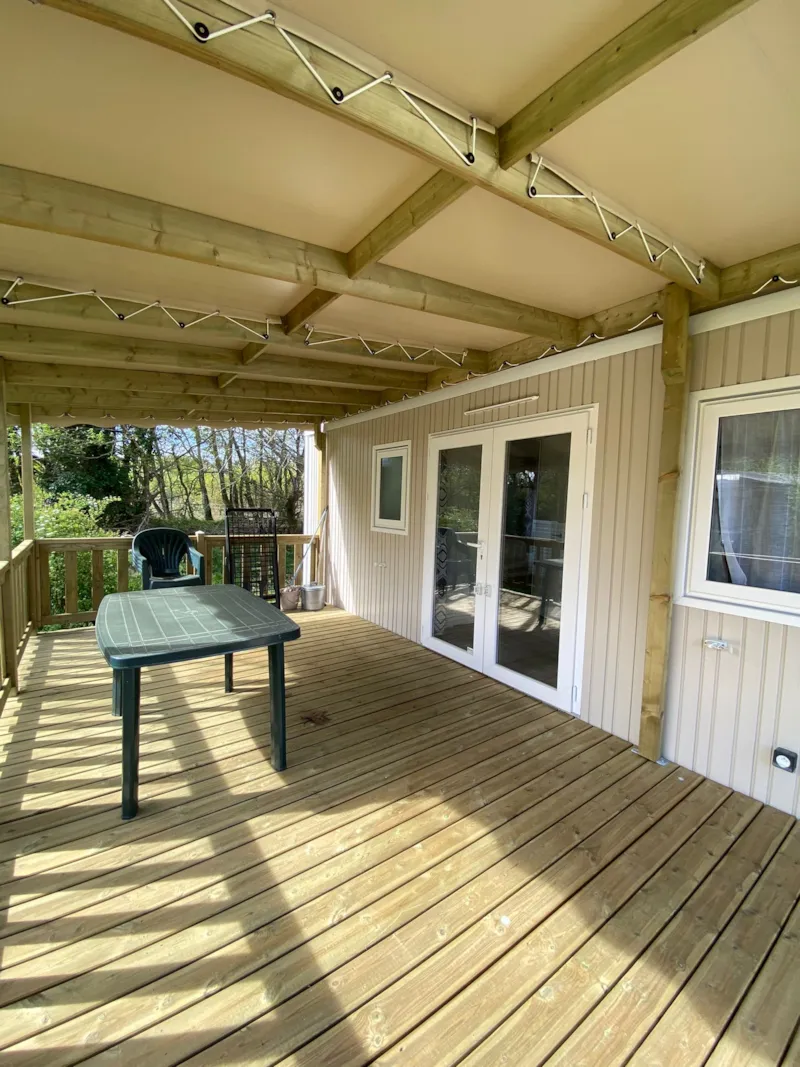 Mobil-Home Premium+ 36M² 2 Chambres + Terrasse Couverte 18M² + Tv+Clim+Lv