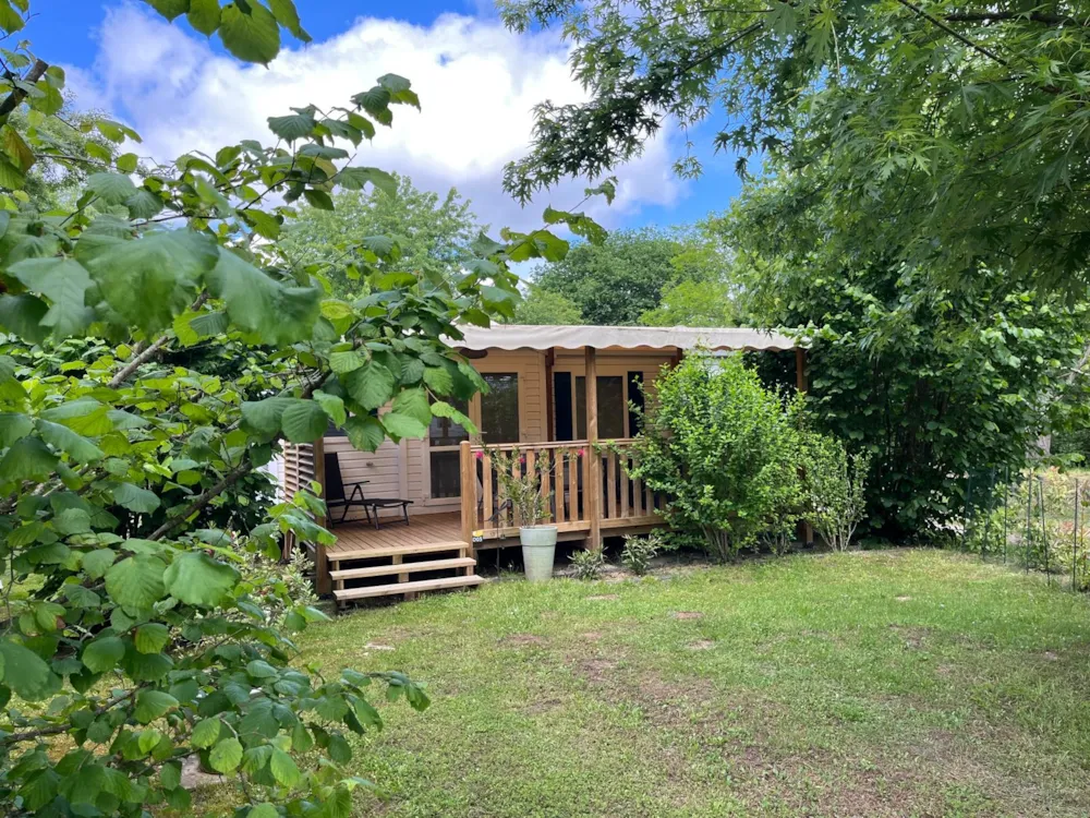 Location - Mh 4Pers  Confort+ 32M² 2 Chambres + Terrasse Couverte 15M² + Tv+Clim - Camping La Clairière