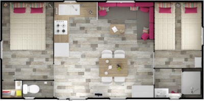 Mobile home Santa Fe - 2 bedrooms - terrace — 4
