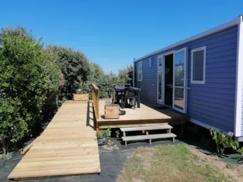 Accommodation - Mobile-Home Life - Adapted To The People With Reduced Mobility - Terrasse - Camping La Ferme du Bord de Mer