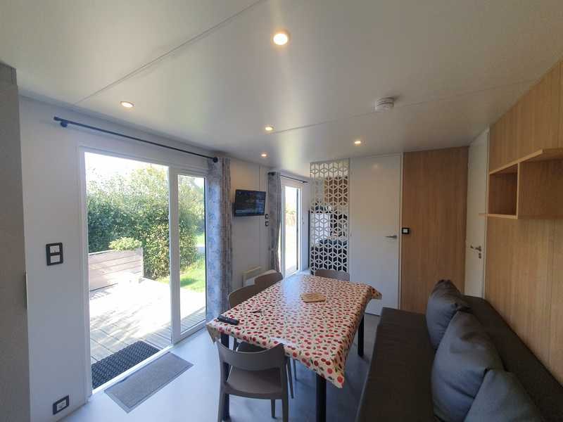Mobile home Natura 3 bedrooms 2 shower rooms TV+LV with terrace XXL, sea view