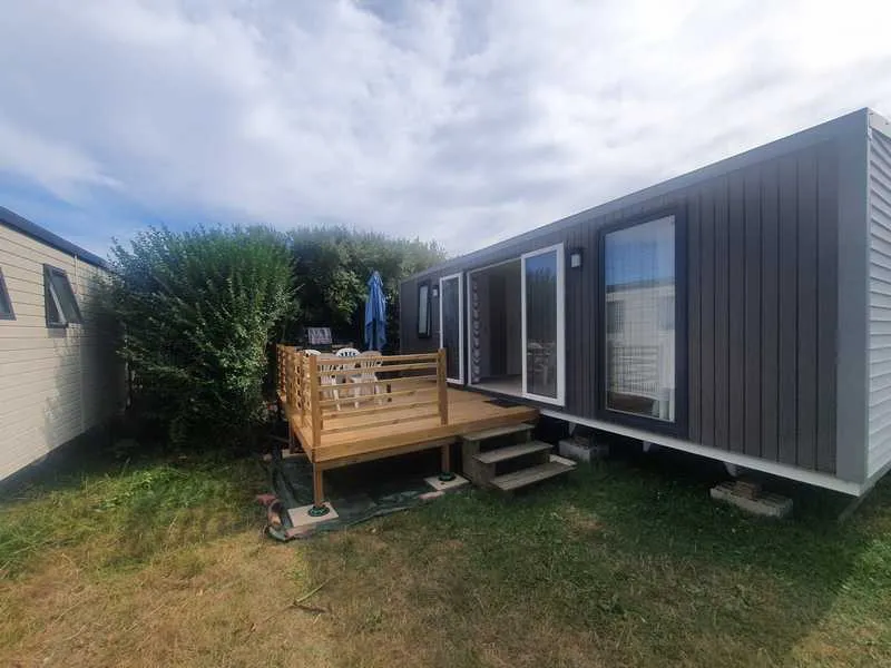 Location - Mobil-Home Filcmare 2 Chambres Avec Terrasse - Camping La Ferme du Bord de Mer
