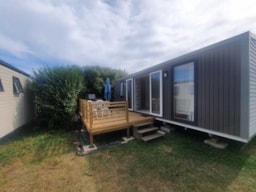 Location - Mobil-Home Filcmare 2 Chambres Avec Terrasse - Camping La Ferme du Bord de Mer