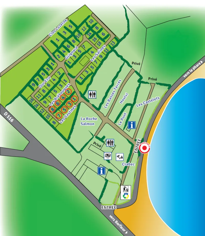 Emplacement Premium Avec Sanitaire Privatif Et Électricité 10Amp