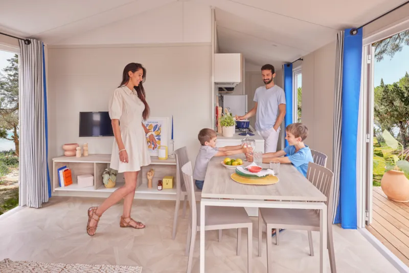 Mobil-Home Natura Panoramique 33M², 2 Chambres, Terrasse Xxl, Tv, Lv