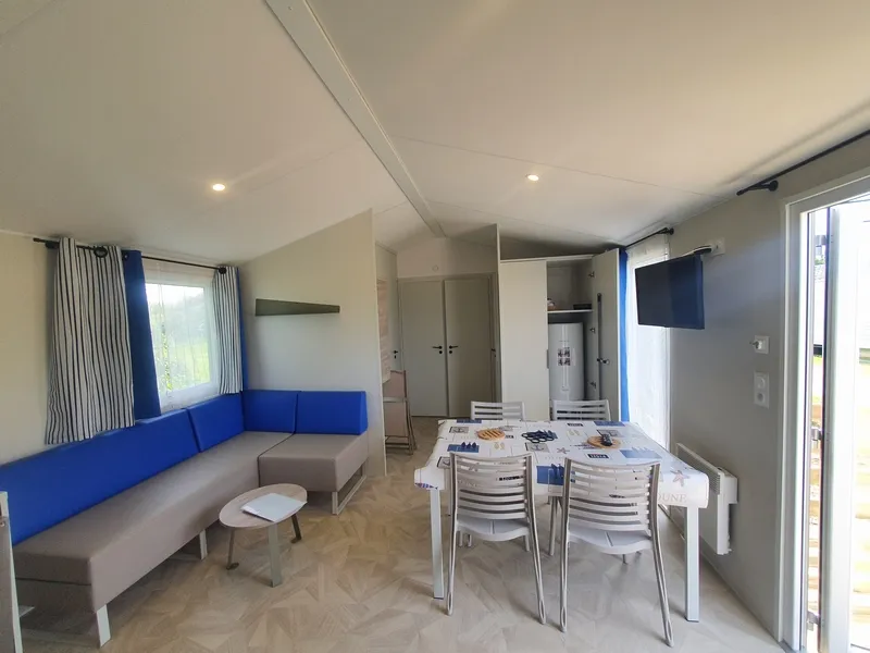 Mobil-Home Natura 3 Chambres 2Sdb Tv+Lv Avec Terrasse Xxl, Vue Mer