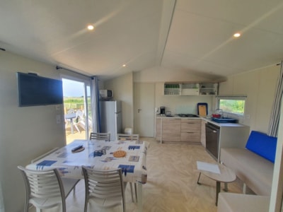 Mobil-home Natura - 3 bedrooms - 2 bathrooms -TV+Dishwasher with XXL terrace, sea view — 5