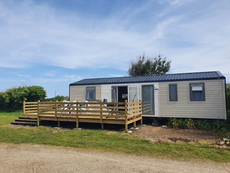 Mobil-home Natura - 3 chambres - 2SDB -TV+LV avec terrasse XXL, vue mer