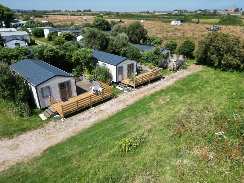 Mobil-Home Natura Panoramique 33M², 2 Chambres, Terrasse Xxl, Tv, Lv