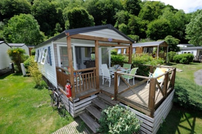 Mobile-home Confort EVASION 24m² - 2 chambres - terrasse semi-couverte 12m² + BBQ S/S