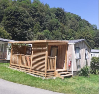 Mobile home Standard 20m² - 1 chambre - Half-covered terrace 12m² + BBQ