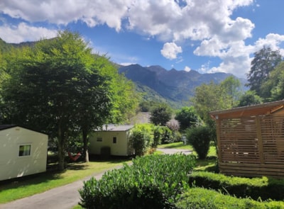 Mobile-home Confort COSY 23m² - 2 bedrooms - Half-covered terrace 17m² + BBQ - L/L