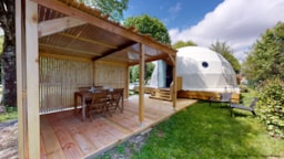 Huuraccommodatie(s) - Glamping Dôme Bohème Chic - Camping de l'Adour