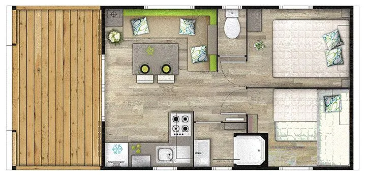 Mobil Home Panama 2 Chambres