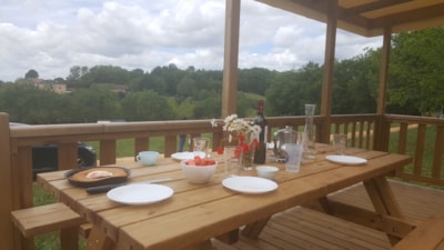 Mobile home 2 rooms panoramic Dordogne air conditioned dishwasher