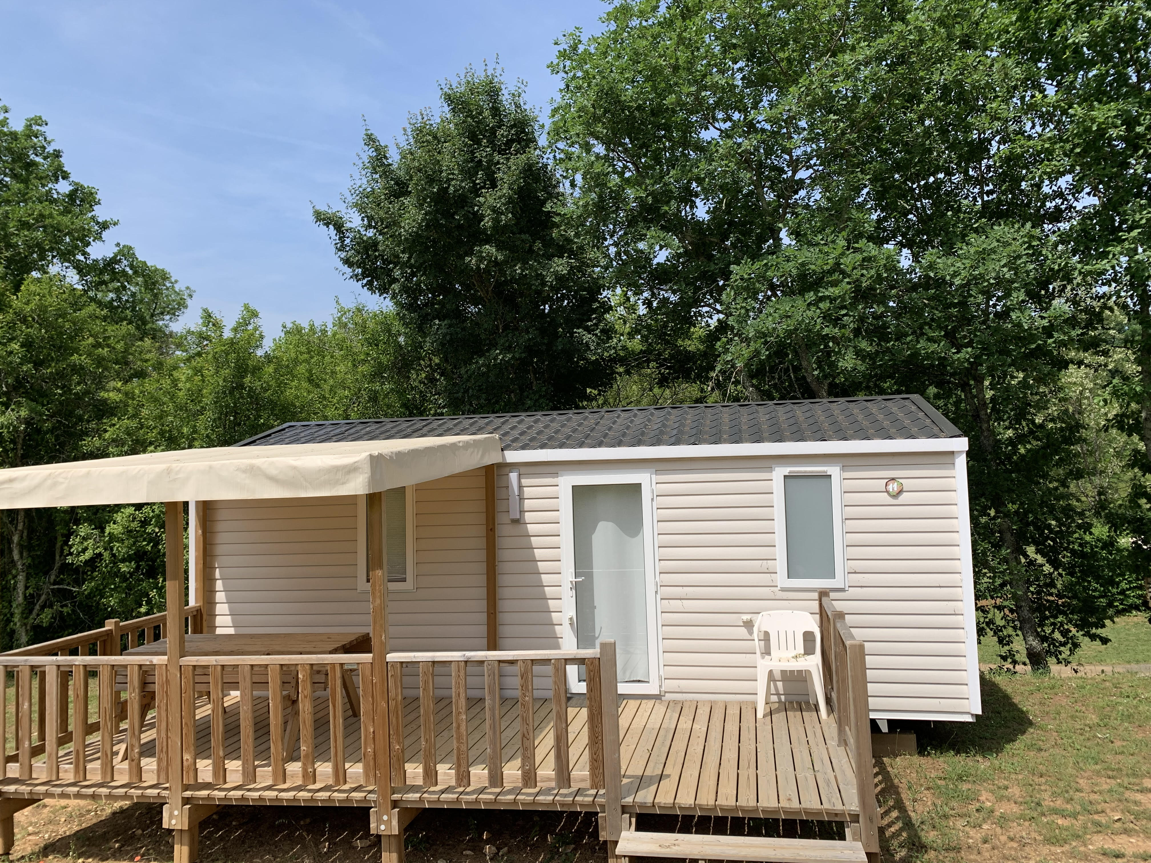 Location - Mobil Home 2 Chambres Neuf 2023 Tarn-Et-Garonne - Camping le Valenty