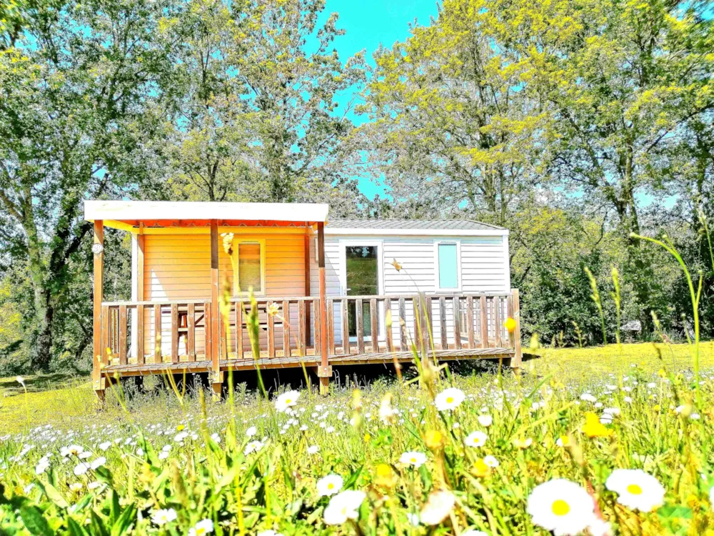 Location - Mobil Home 2 Chambres Neuf 2024 Tarn-Et-Garonne Lave- Vaiselle - Camping Nature Le Valenty