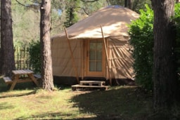 Accommodation - Mongolian Yurt Without Toilet Blocks - Camping La Crémade