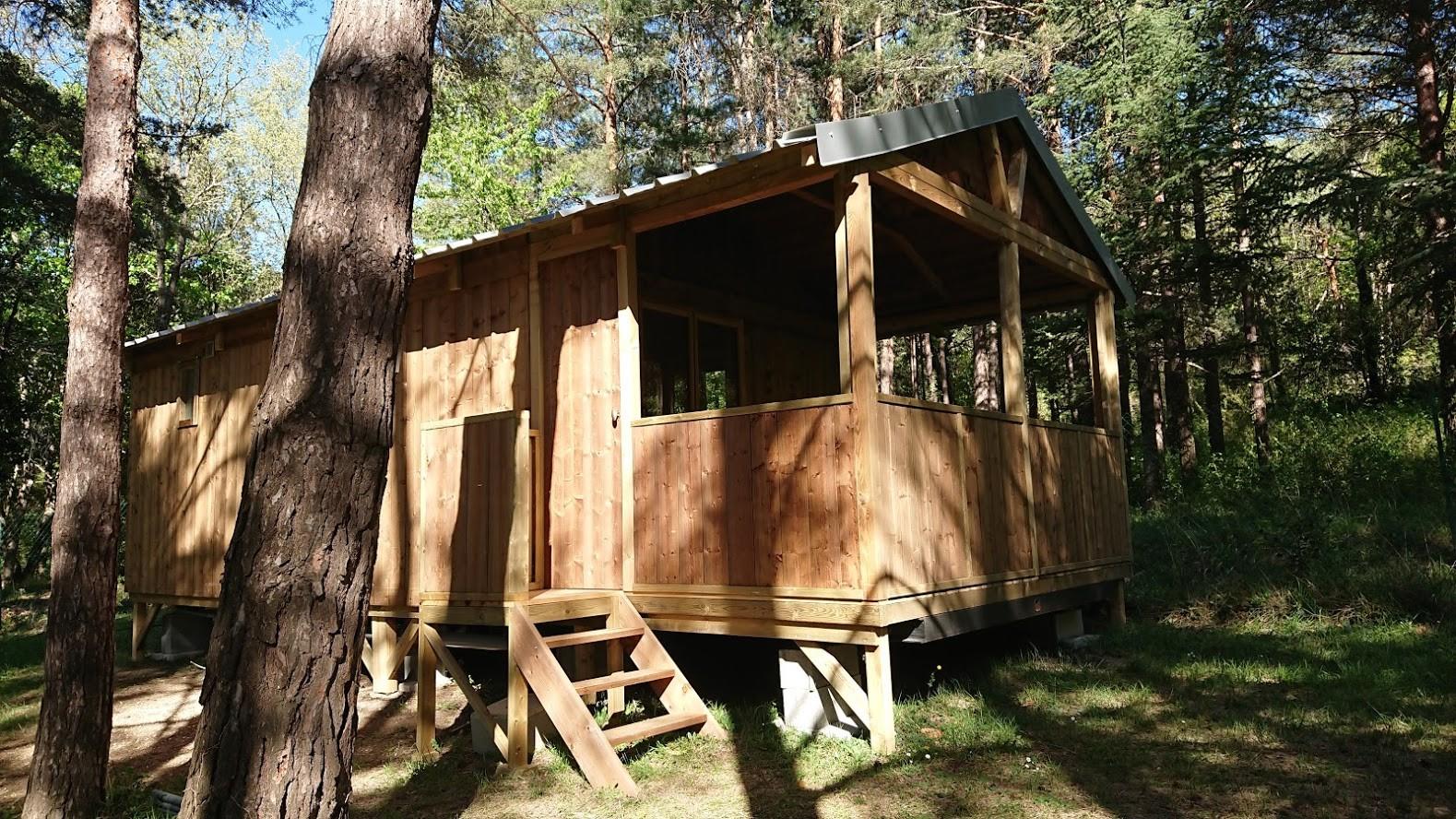 Mietunterkunft - Lodge Bois 34M2 - Camping La Crémade