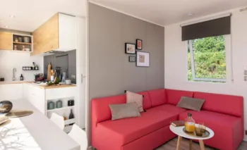 Mietunterkunft - Bio Cottage Wabi - 2 Rooms  "P R E M I U M" - Camping La Forêt