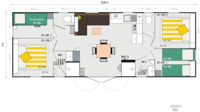 Cottage Villa - 4 rooms / 2 baths