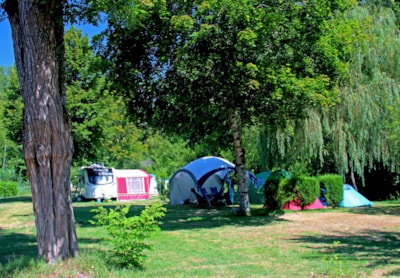 Camper, caravan or tent pitches (with car)